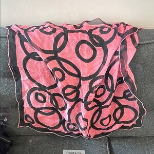 chiffon pink scarf